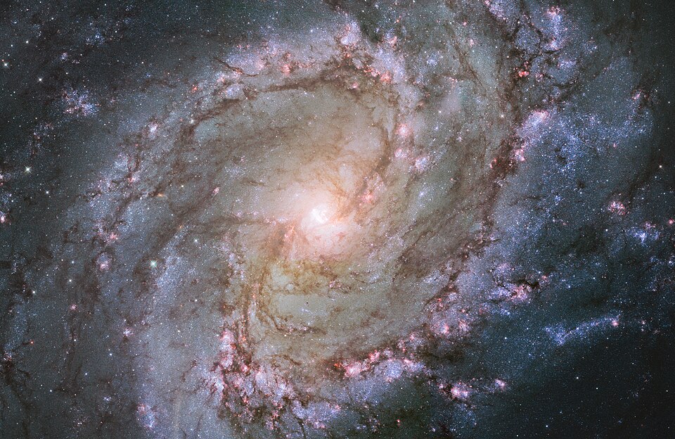 Abstract deep-space technology background